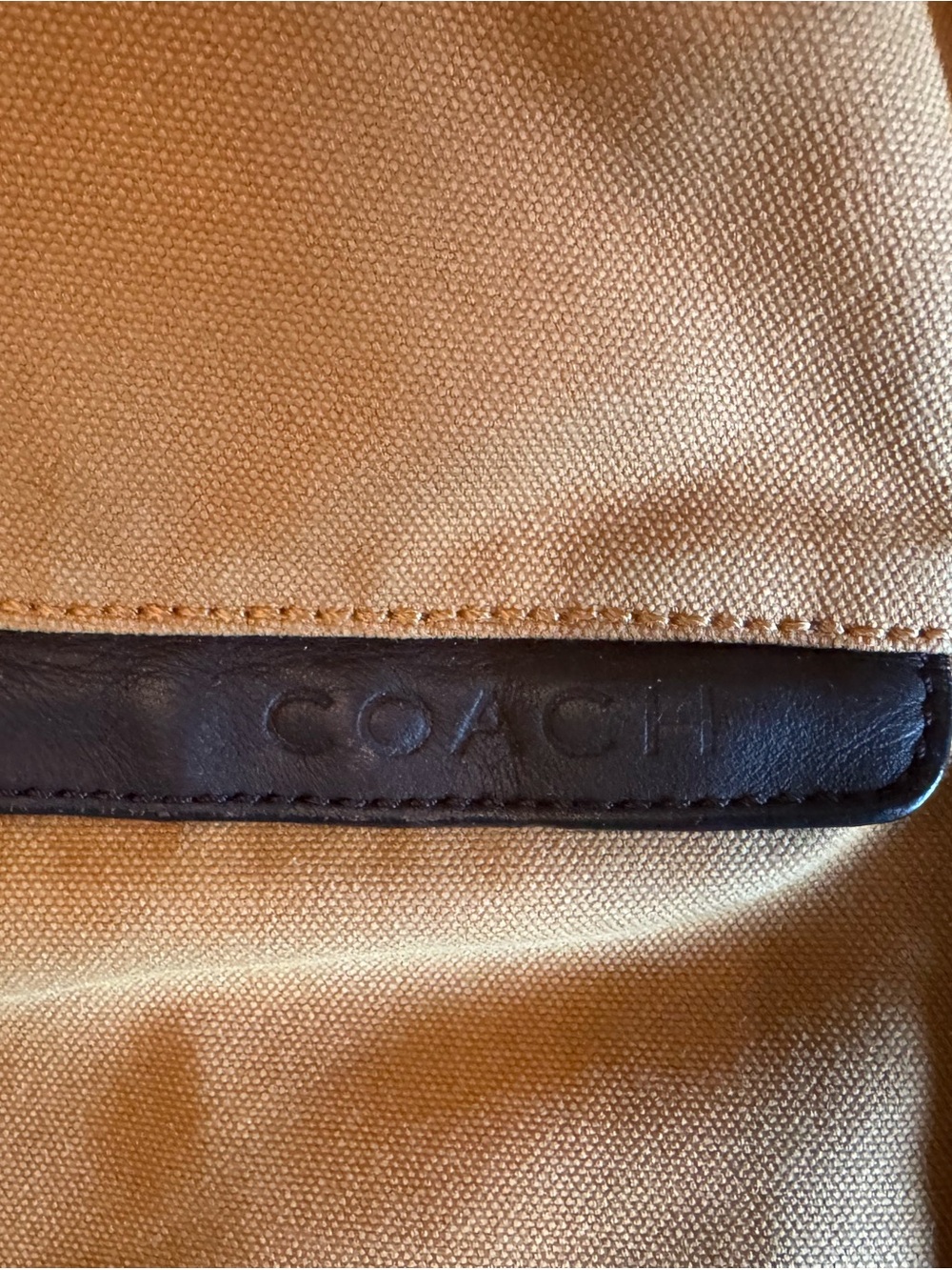 Coach Camden F70930 Tan And Brown Slingback Backpack Canvas And Leather - Picture 14 of 15